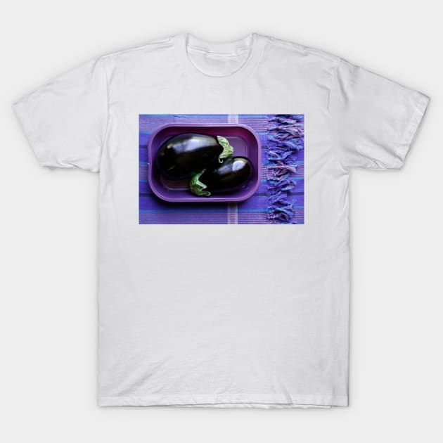 Purple Aubergine T-Shirt by micklyn